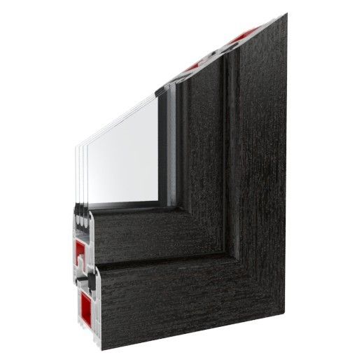 Fenster Iglo Energy Schwarzbraun