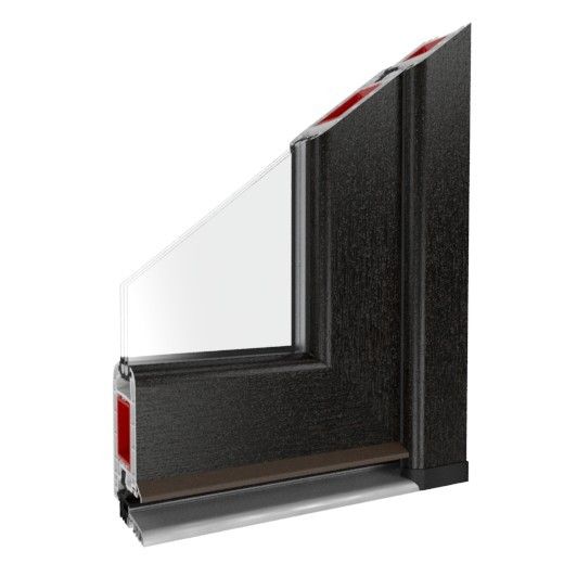 Türprofil Iglo 5 Schwarzbraun