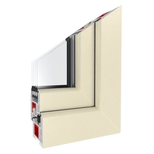 Terrassentürprofil Iglo Energy Cremeweiß