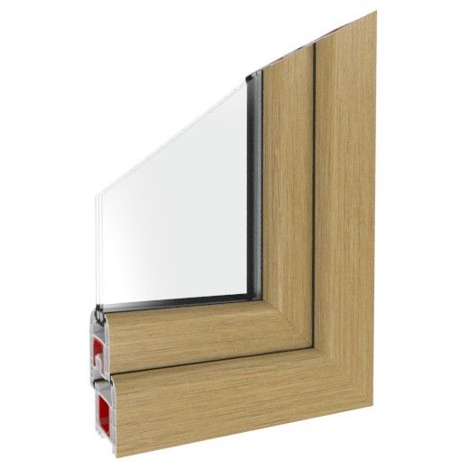 Balkontürprofil Iglo 5 Classic Eiche Natur