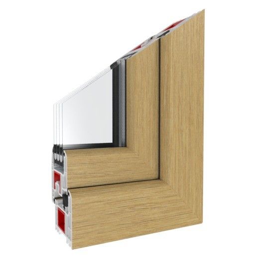 Balkontürprofil Iglo Energy Classic Eiche Natur