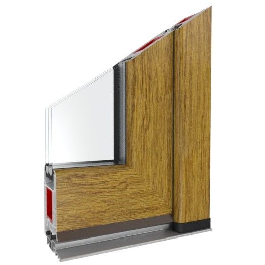 Kunststofftür Iglo Energy Eiche Hell