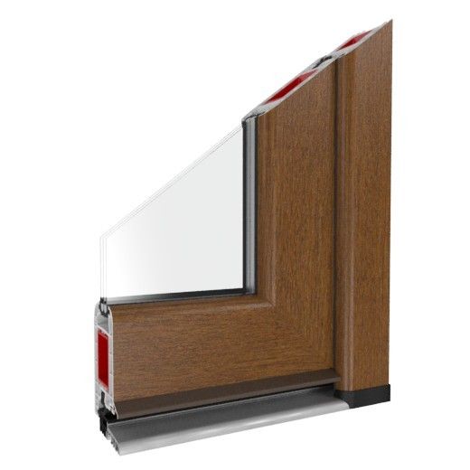 Kunststofftür Profil Iglo 5 Golden Oak