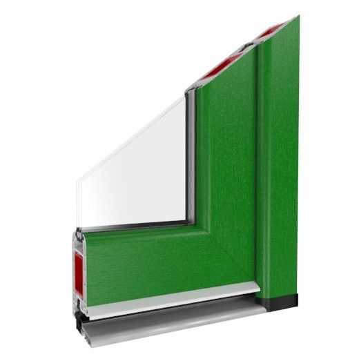 Kunststofftür Profil Iglo 5 Smaragdgrün