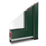 Kunststofftürprofil Moosgrün