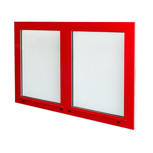 Aluminiumfenster Signalrot