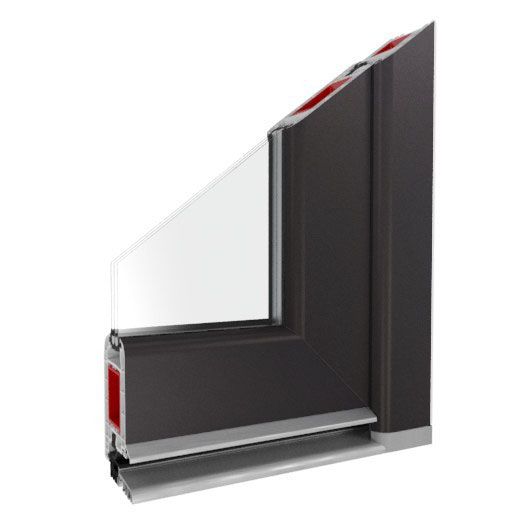 Kunststofftür Profil Iglo 5 Schwarz