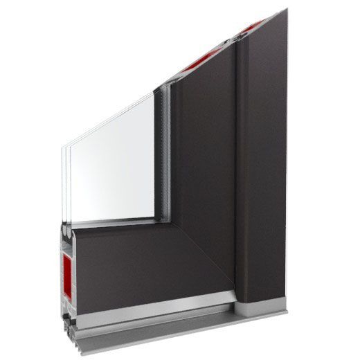 Kunststofftür Iglo Energy Schwarz (Blacklight)