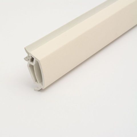 Kunststoff Glasleiste in Cremeweiß