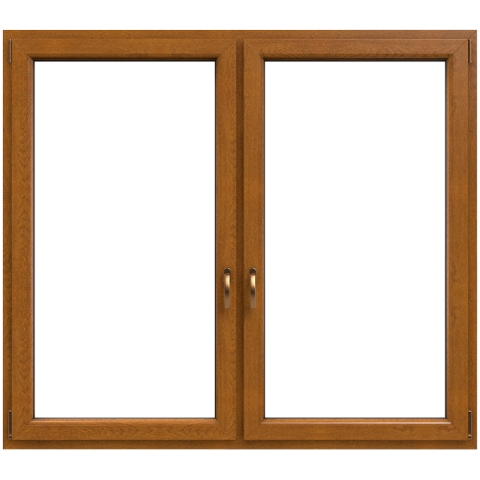 2-delig kunststof kozijn in Golden Oak van Iglo 5