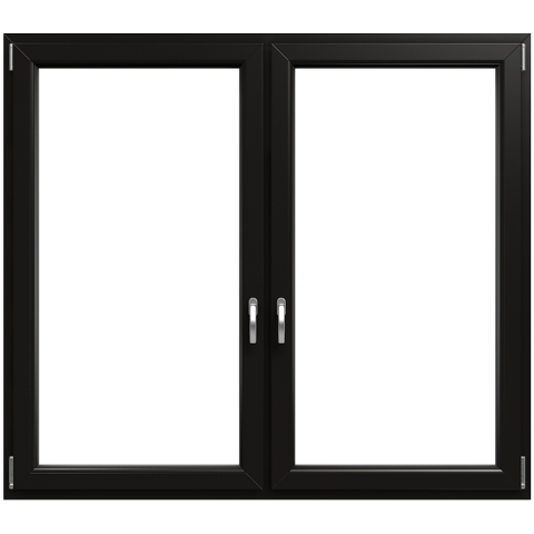 2-vleugelig kunststof kozijn in Light Black van Iglo 5