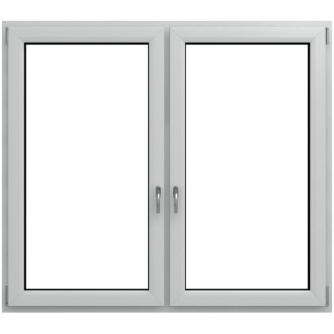 2 flg. DK-DK Kunststofffenster Lichtgrau Iglo Energy