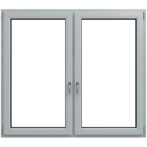 2 flg. DK-DK Kunststofffenster Silber V Iglo Energy