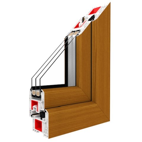 Kunststofffensterprofil Iglo Energy Classic Bergkiefer