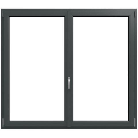 2 flg. Stulpfenster Eisenglimmer Schiefer Iglo Light