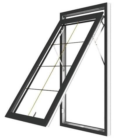 Kunststofffenster Iglo Premier Klappfenster geöffnet