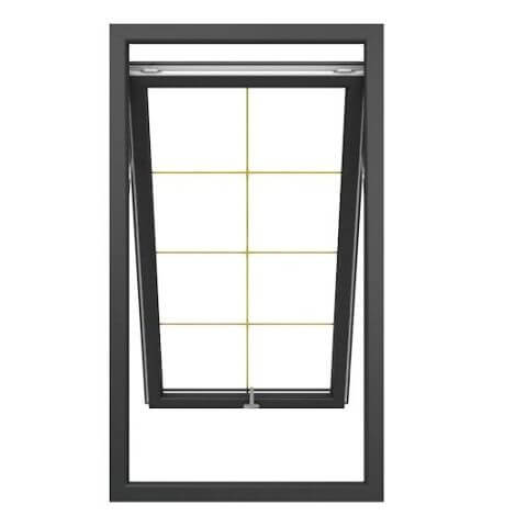 Kunststofffenster Iglo Premier Klappfenster geöffnet front