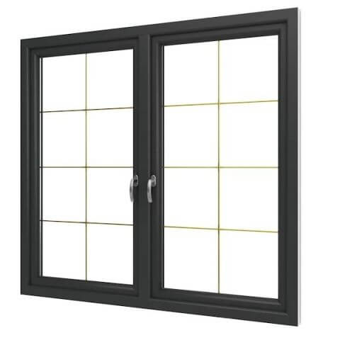 Kunststofffenster Iglo Premier mit Stulp - seitlich