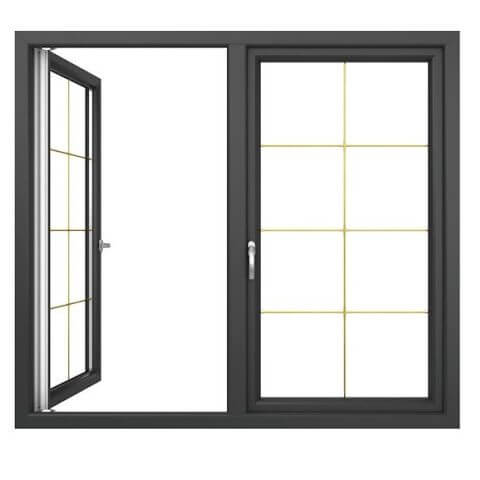 Kunststofffenster Iglo Premier mit Stulp - geöffnet