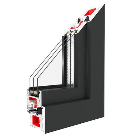 Kunststof kozijnen Iglo Edge Antraciet