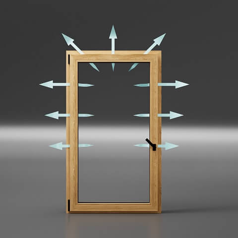 Kunststofffenster Iglo Edge Profil Spaltlüftung