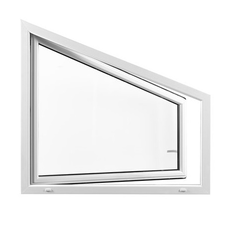 Kunststoff-Trapezfenster in Weiß