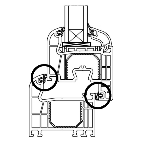 Fenster mit 2 Dichtungsebenen von Drutex mit dem Profil Iglo 5