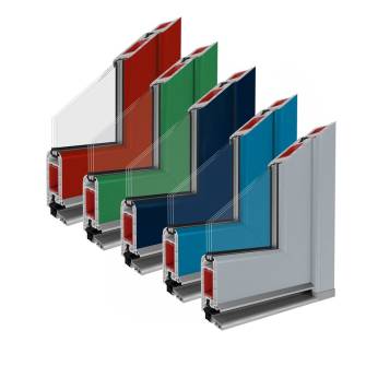 Kunststofftürprofile Iglo 5 Farben