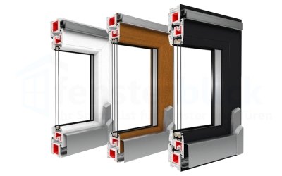 Kiepschuifpui profielen van kunststof in verschillende kleuren