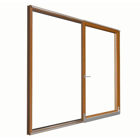 Geöffnete PSK Tür in Golden Oak