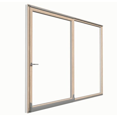 Geschlossene PSK Tür in Sheffield Oak Light