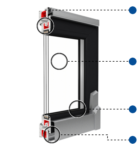 Kunststoff PSK-Tür Vorteile Iglo Light Profilschnitt