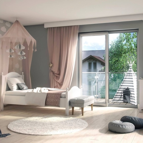 Parallel-schuif-kiepdeur voor de kinderkamer-slaapkamer