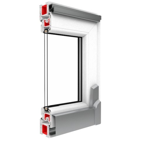 Kunststoff PSK-Tür Iglo 5 Weiß