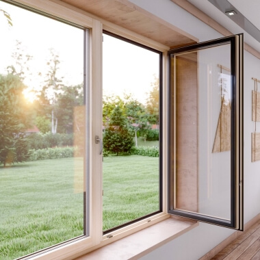 Hout-aluminium raam kozijn