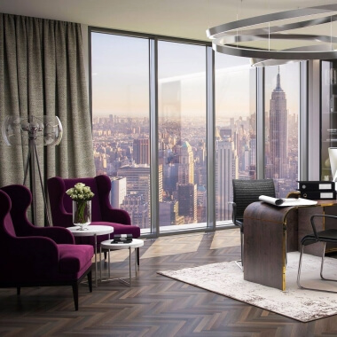 Raampartij op kantoor van aluminium