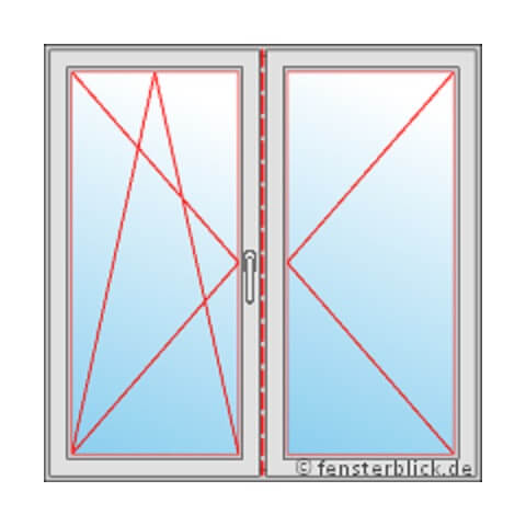 Fenster mit Stulp dkr-dl