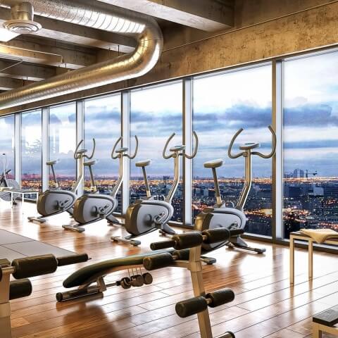 Vaste ramen voor het fitnessstudio