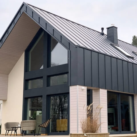 Gevelramen in antraciet