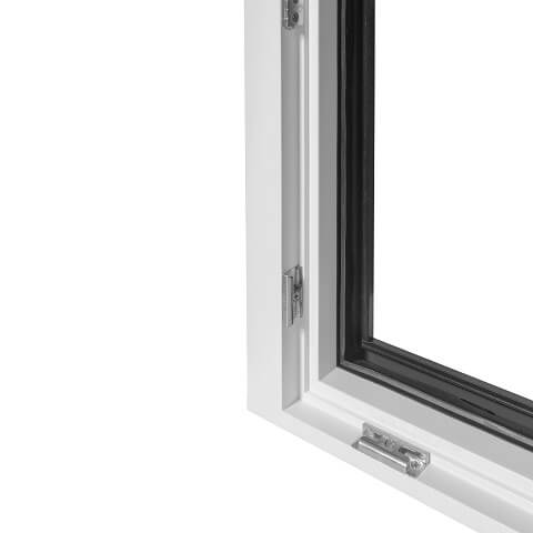Holz-Alu-Fenster mit Sicherheitsbeschlag