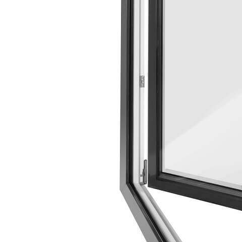 Fenster in Anthrazit von außen