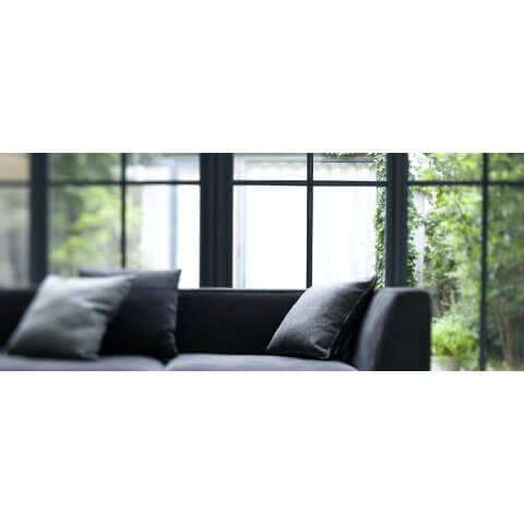 Drutex Fenster Anthrazit mit Sprossen