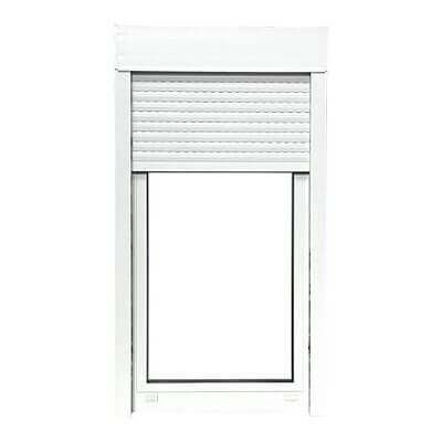 Iglo 5 Fenster weiß mit Aufsatzrollladen