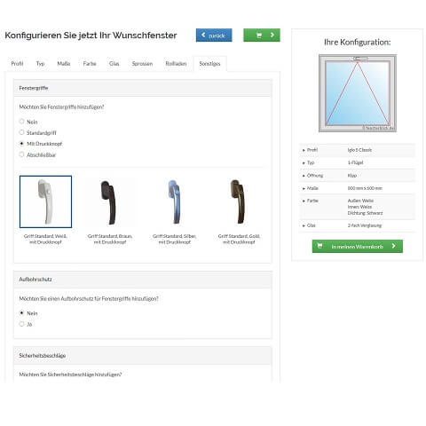 Kelderramen op maat configureren
