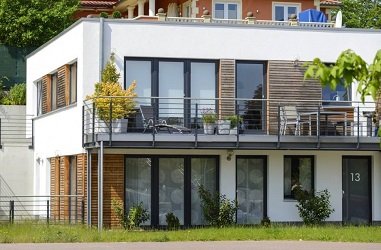 Ramen tot aan de grond voor het terras in antraciet