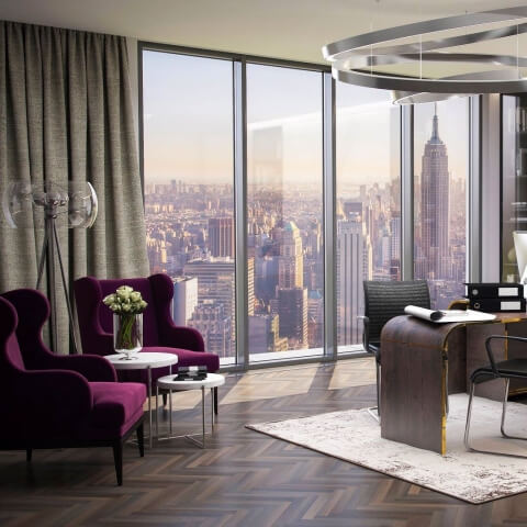 Aluminium glaswand in kantoor