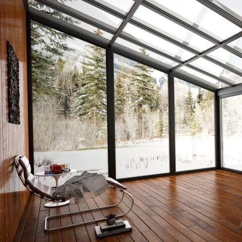 Wintergarten Fenster mit Trapez-Form