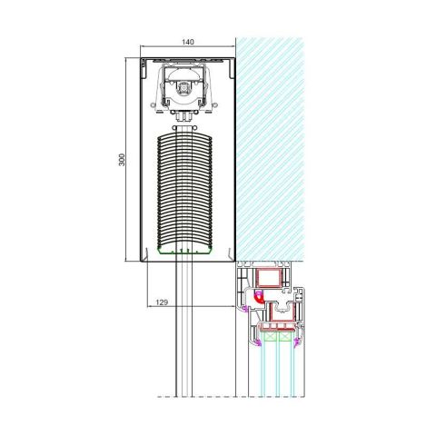 Drutex Raffstore ZFA mit 300mm Kastenhöhe