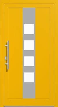 Alu-Haustür MB-70 HI in Rapsgelb