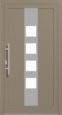 Alu-Haustür MB-70 HI in Perlbeige